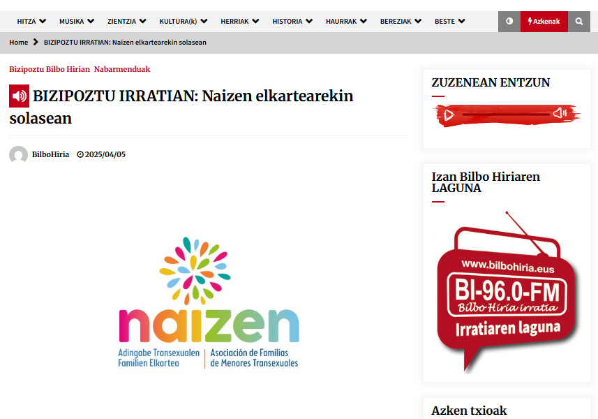 BILBO HIRIA - NAIZEN